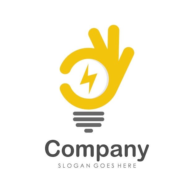 Vector plantilla de diseño de logotipo de buena energía