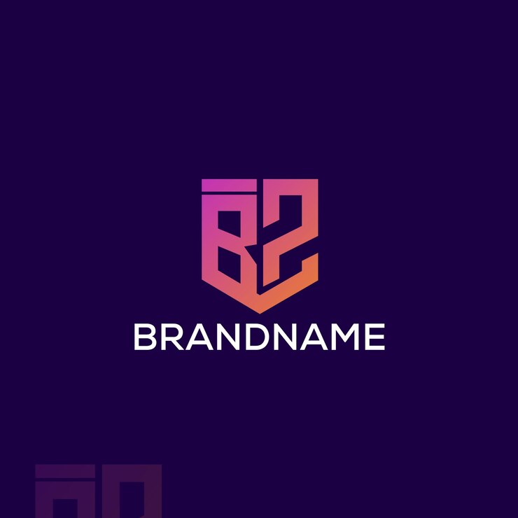 Vector plantilla de diseño de logotipo bz de letra inicial de monograma moderno