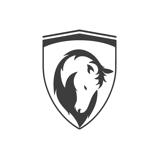 Plantilla de diseño de logotipo de caballo