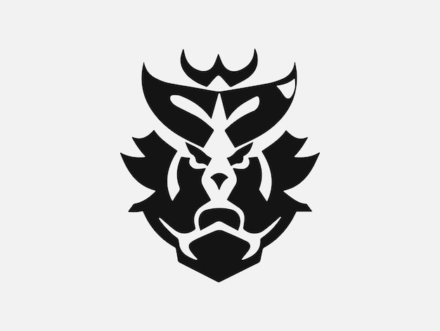 Plantilla de diseño de logotipo de cabeza de León