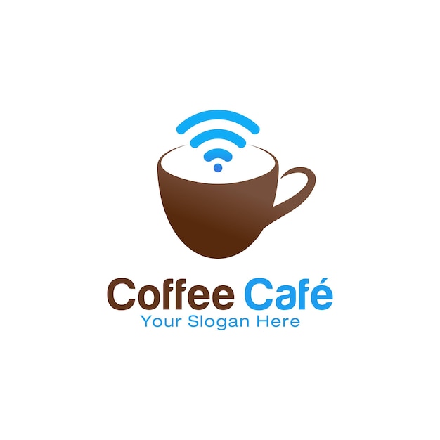 Plantilla de diseño de logotipo de café café