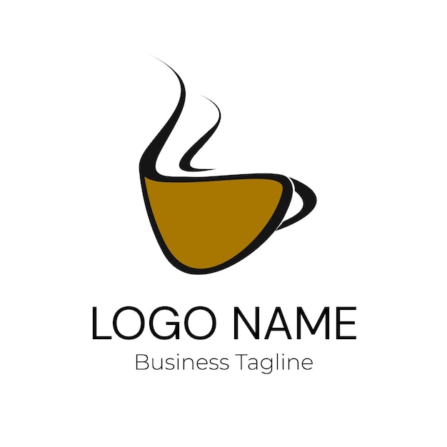plantilla de diseño de logotipo de café