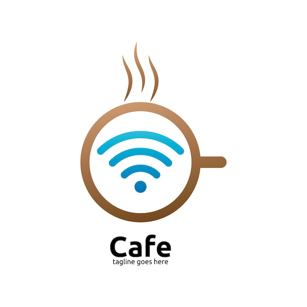 Plantilla de diseño de logotipo de cafetería