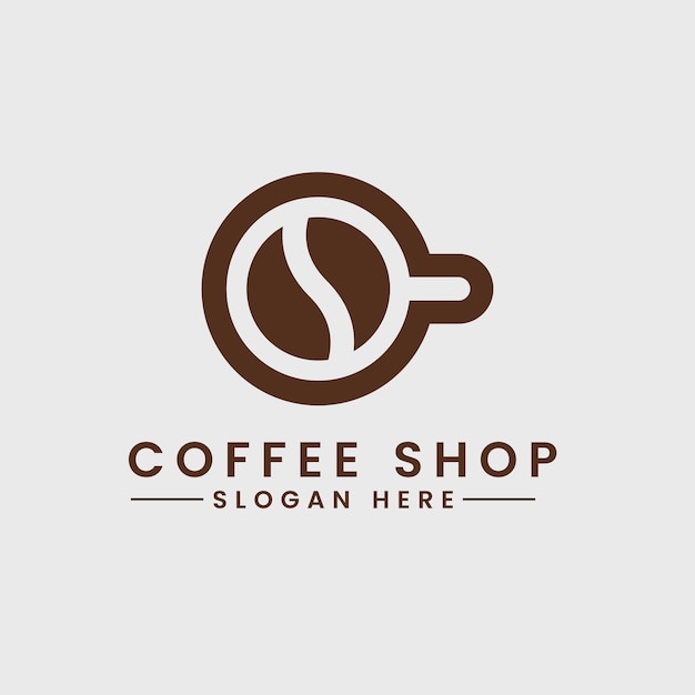 plantilla de diseño de logotipo de cafetería