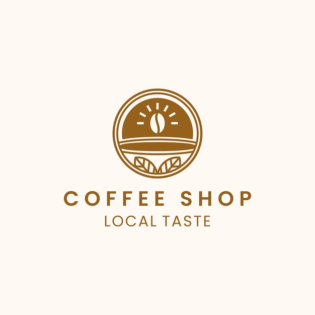 plantilla de diseño del logotipo de la cafetería