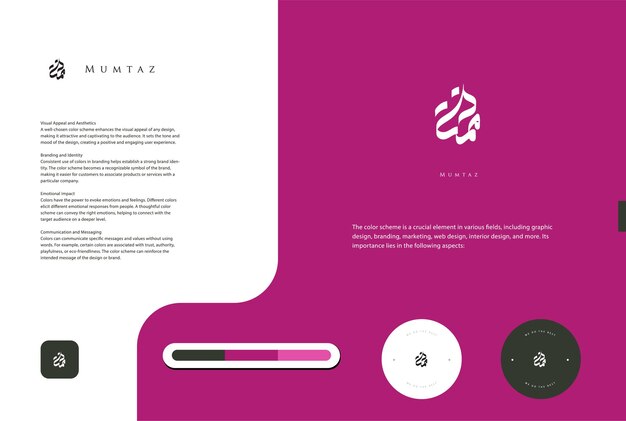 Plantilla de diseño de logotipo caligráfico árabe escrito a mano con combinación de colores