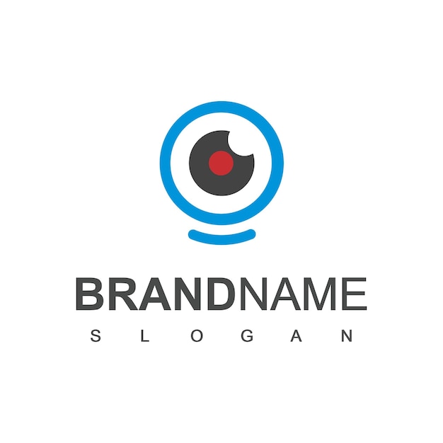 Plantilla de diseño de logotipo de cámara
