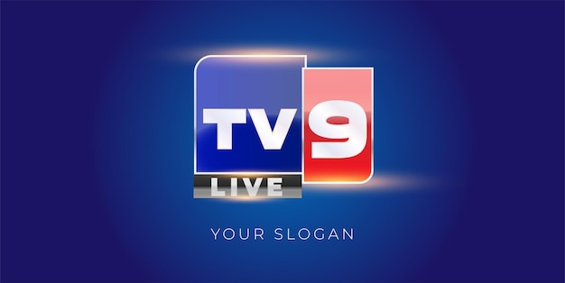 Vector plantilla de diseño de logotipo de canal de tv profesional