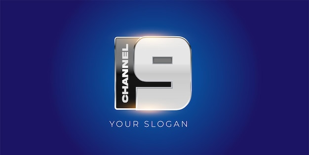 Plantilla de diseño de logotipo de canal de TV profesional