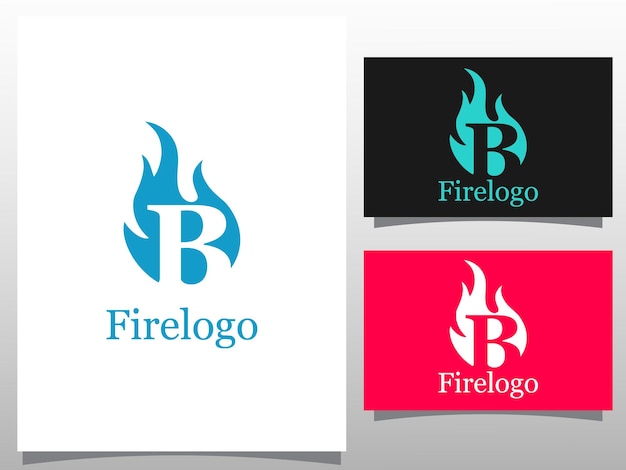 Plantilla de diseño de logotipo de carta de antorcha B logotipo de antorcha vector carta inusual Elementos de plantilla de diseño de vectores para su aplicación o empresa