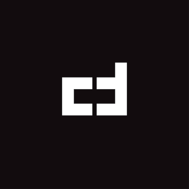 Plantilla de diseño de logotipo de carta de cd vectorial