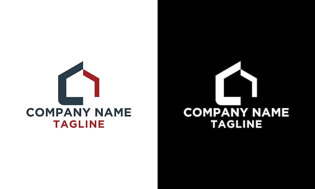 plantilla de diseño de logotipo de casa abstracta símbolo vectorial de propiedad inmobiliaria mínima
