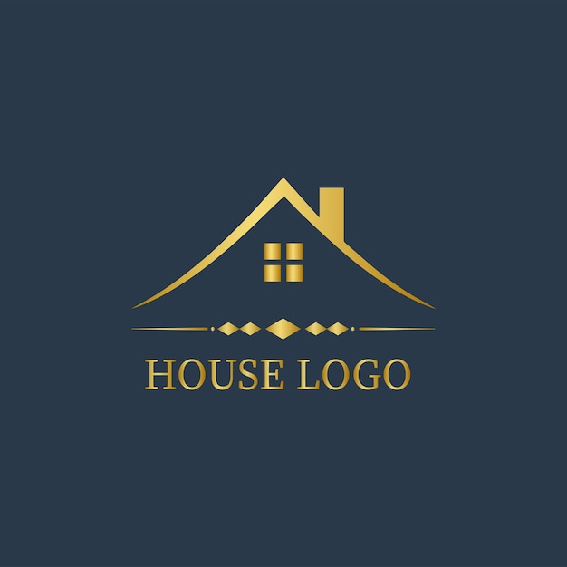 Plantilla de diseño de logotipo de la casa