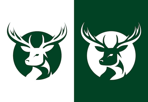 Plantilla de diseño de logotipo de caza de ciervos Club de caza