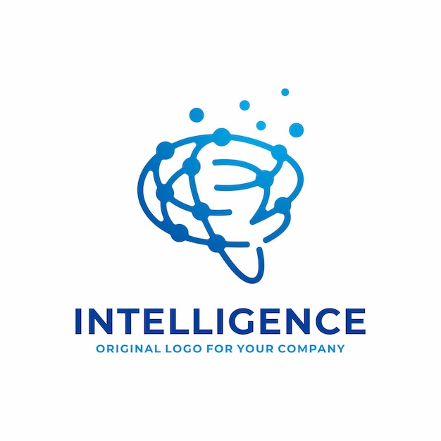 Plantilla de diseño de logotipo de cerebro