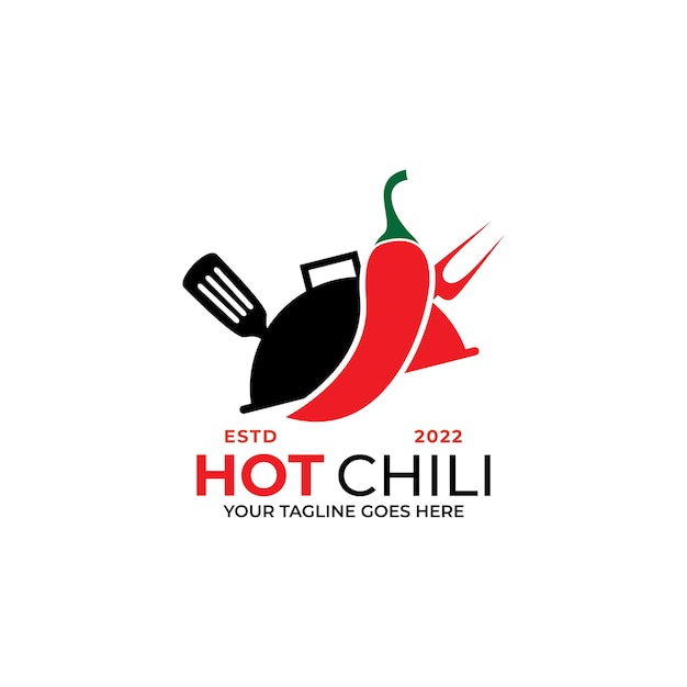 plantilla de diseño de logotipo de chile moderno concepto de diseño de logotipo de chile caliente