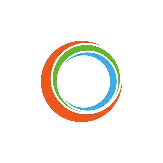 Plantilla de diseño de logotipo de Circle Swoosh