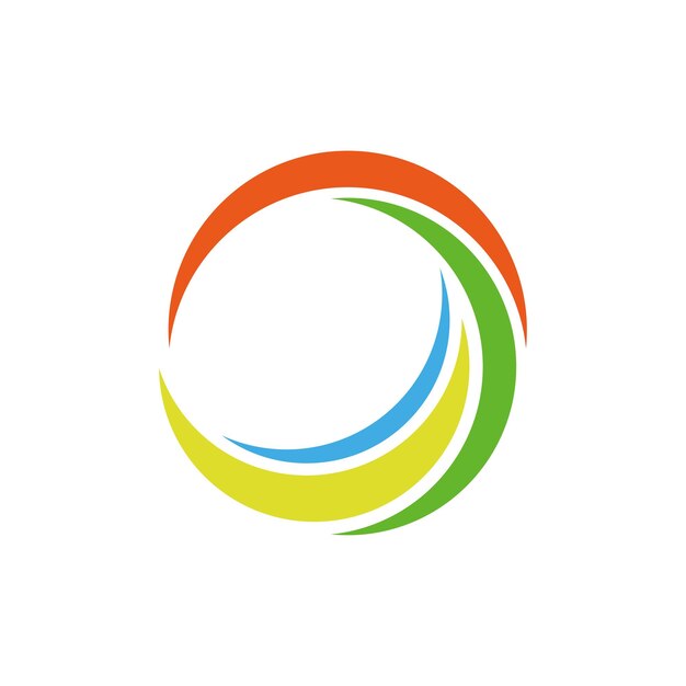 Plantilla de diseño de logotipo de Circle Swoosh