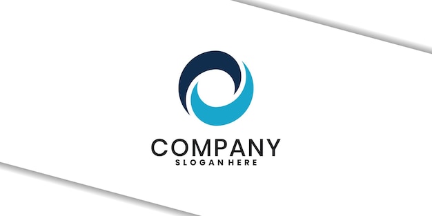 Plantilla de diseño de logotipo círculo abstracto
