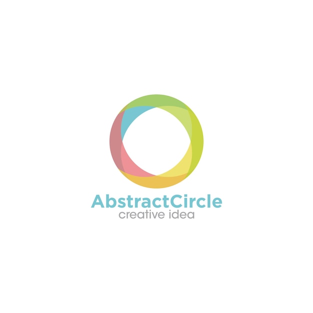 plantilla de diseño de logotipo del círculo creativo abstracto