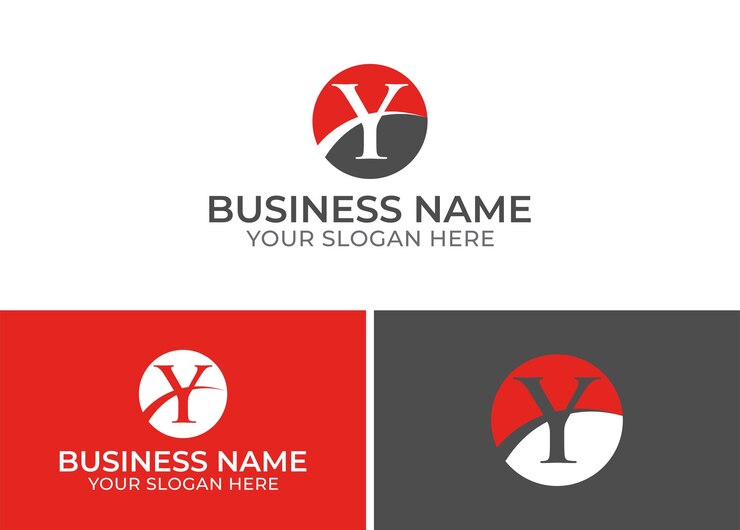 Vector plantilla de diseño de logotipo de círculo de letra y