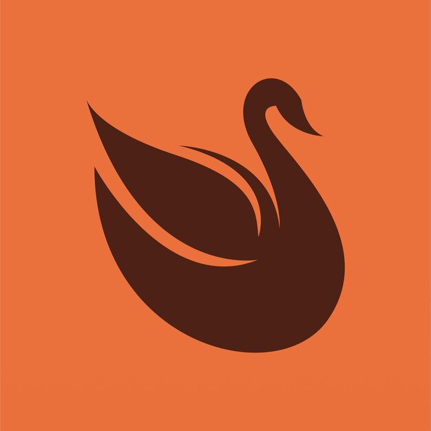 Plantilla de diseño de logotipo del cisne concepto del logotipo del cisne