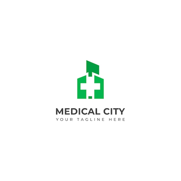 plantilla de diseño del logotipo de la ciudad médica