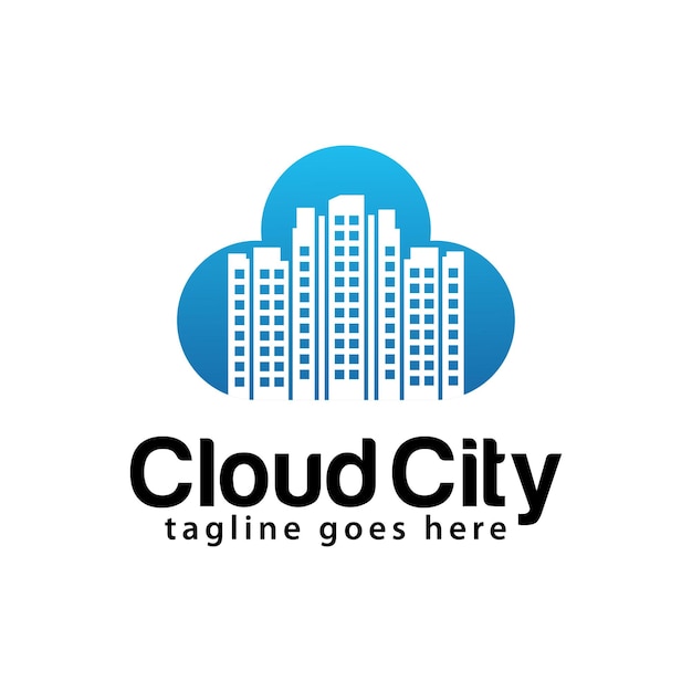 Plantilla de diseño de logotipo de Cloud City