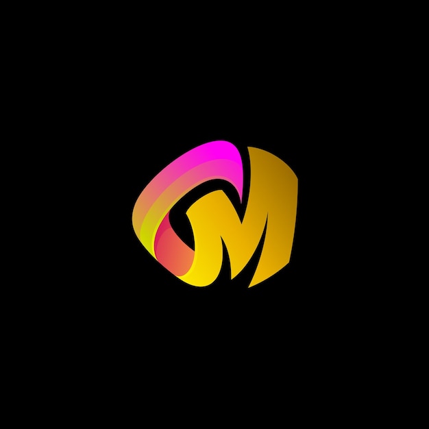 plantilla de diseño de logotipo de CM íconos de negocios abstractos