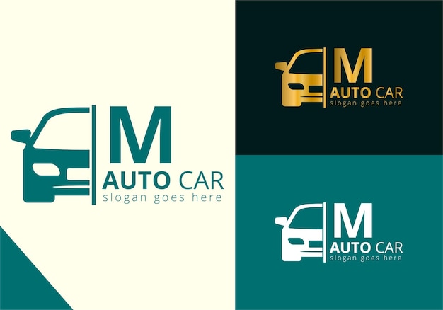 Plantilla de diseño de logotipo de coche letra 1 inspiración ilustración vectorial