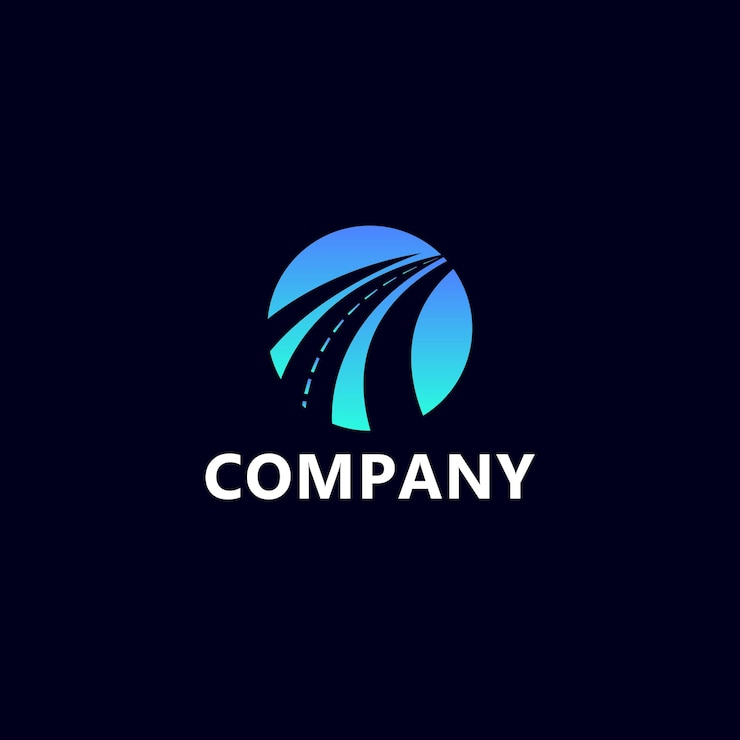 Vector plantilla de diseño de logotipo colorido de empresa de logística