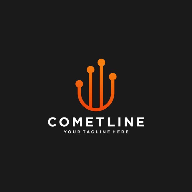 Plantilla de diseño de logotipo de cometa