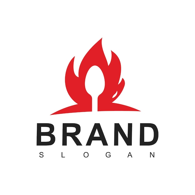Plantilla de diseño de logotipo de comida picante