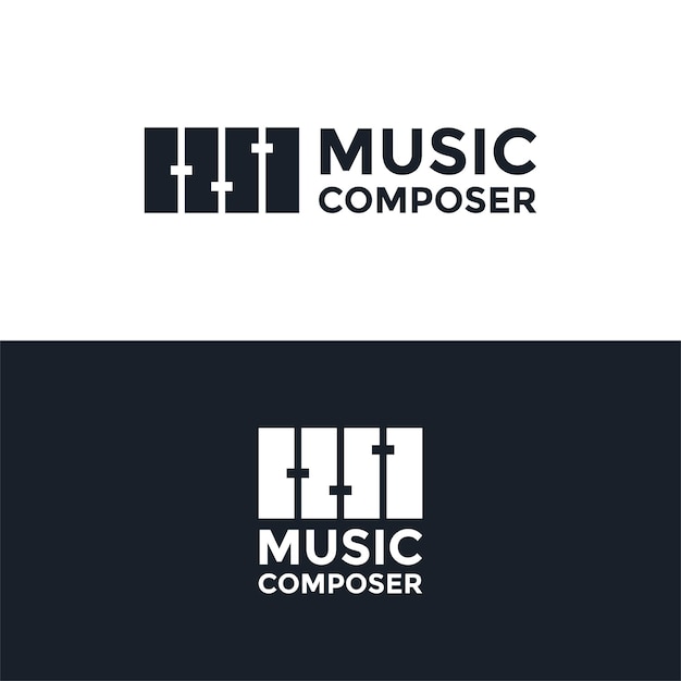 Plantilla de diseño de logotipo de compositor descargar