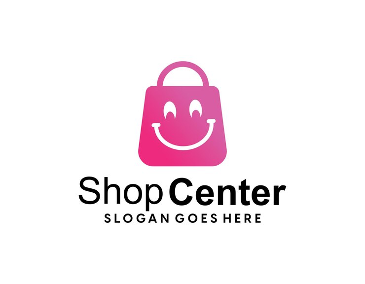 Vector plantilla de diseño de logotipo de compras en línea conceptos de cursor de mouse y carrito de logotipo de compras digitales