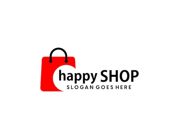 Plantilla de diseño de logotipo de compras en línea conceptos de cursor de mouse y carrito de logotipo de compras digitales