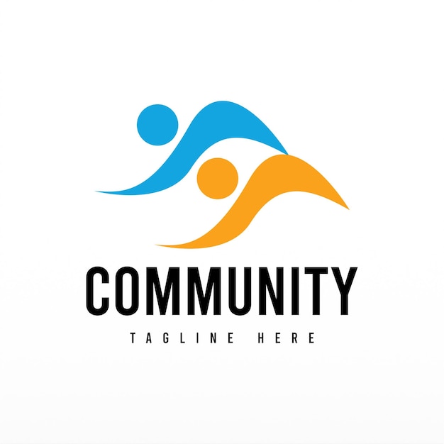 plantilla de diseño de logotipo de la comunidad