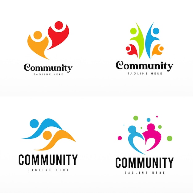 Plantilla de diseño de logotipo comunitario
