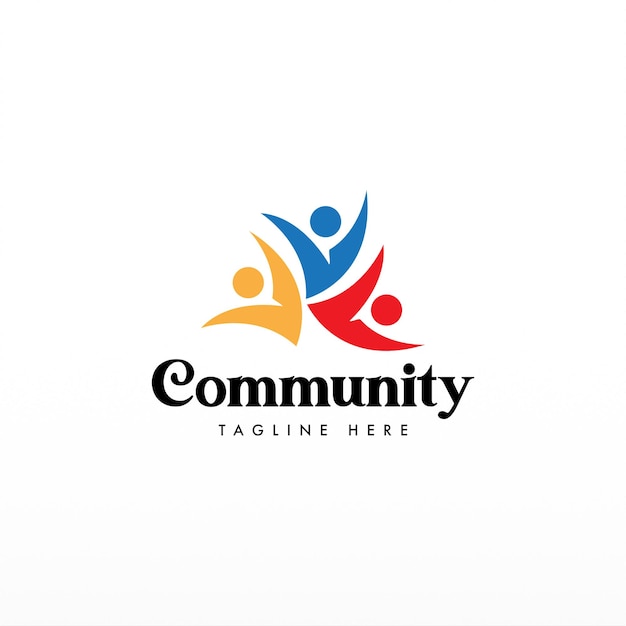 Plantilla de diseño de logotipo comunitario