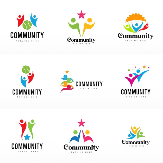 Plantilla de diseño de logotipo comunitario