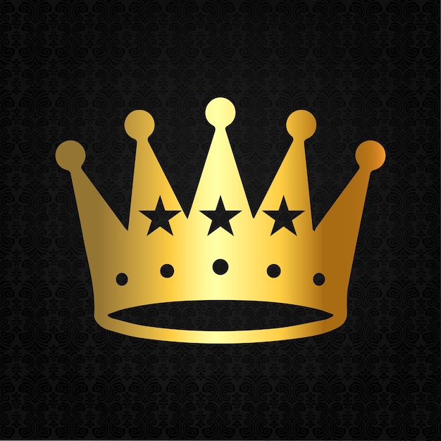 Plantilla de diseño de logotipo de concepto de corona creativa