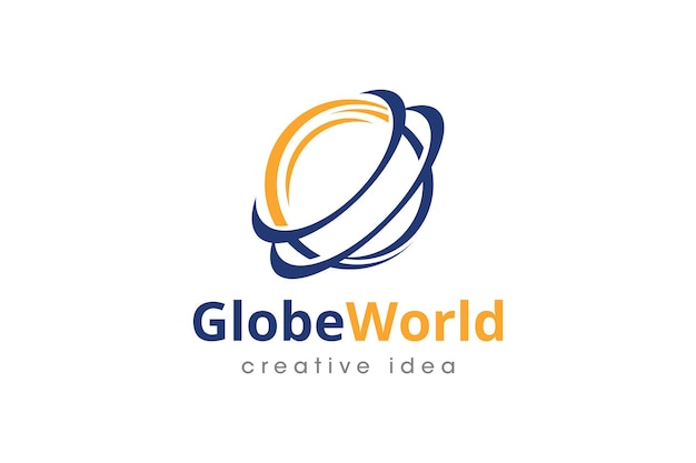 Plantilla de diseño de logotipo de concepto de globo creativo