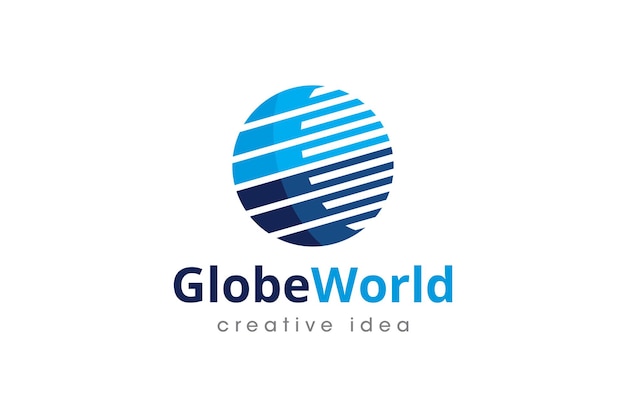 Plantilla de diseño de logotipo de concepto de globo creativo