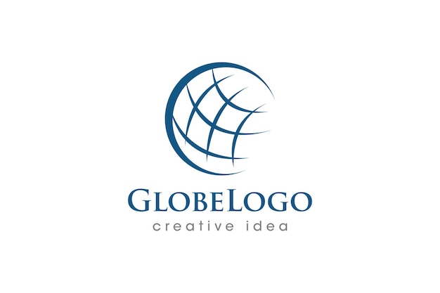 Plantilla de diseño de logotipo de concepto de globo creativo