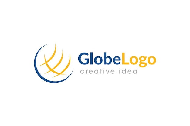 Plantilla de diseño de logotipo de concepto de globo creativo
