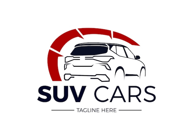 Plantilla de diseño de logotipo de concesionario y automóviles automotrices