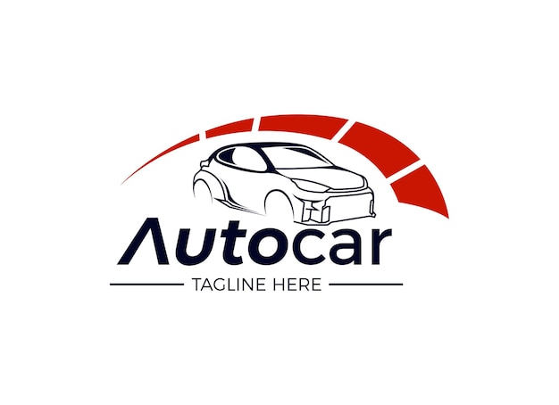 Plantilla de diseño de logotipo de concesionario y automóviles automotrices