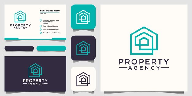 Plantilla de diseño de logotipo de construcción de apartamentos inmobiliarios simples