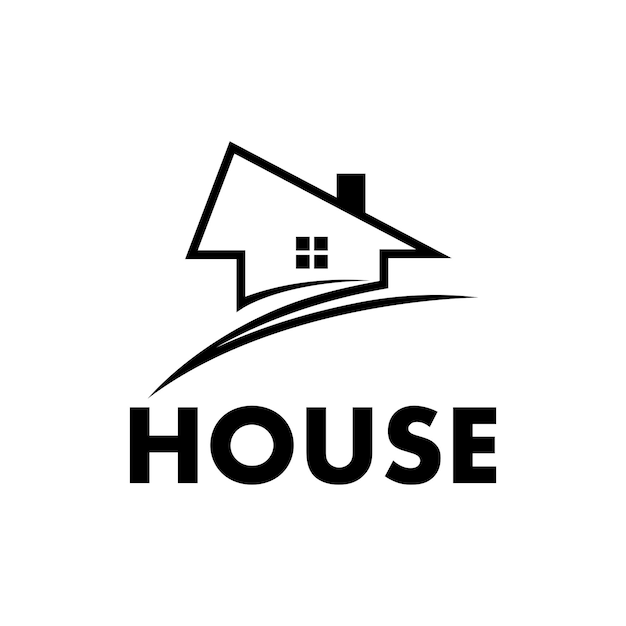 Plantilla de diseño de logotipo de construcción de viviendas