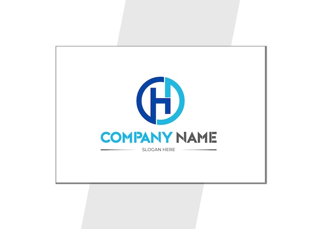 Plantilla de diseño de logotipo de consultoría empresarial de letra H plantilla de diseño de logotipo vectorial moderno mínimo